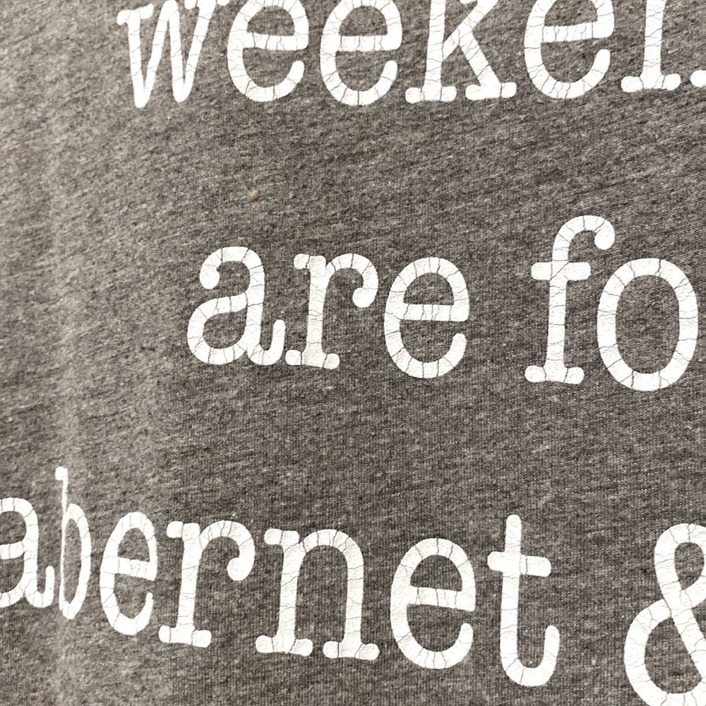 “Weekends are for Cabernet & Cats” Lounge Shirt - Picture 5 of 6